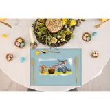 Adawall Home Tom And Jerry Kumaş Amerikan Servis 4'lü Set 35 x 50 cm - Renkli