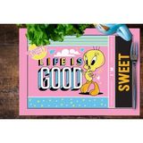 Adawall Home Tweety Teams Kumaş Amerikan Servis 4'lü Set 35 x 50 cm - Renkli