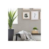 Adawall Kaba Keten Kumaş Dokusu Duvar Kağıdı (7801-2 : Gri, Açık)