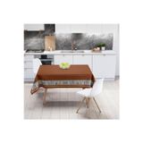 Adawall Kahverengi Masa Örtüsü, 160cm x 220cm (Kumaş İnce Ketendir, Uluslararası Yıkama Ve Solmama Sertifikası)