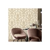 Adawall Klasik Damask Desen Duvar Kağıdı | ROCOCO 1407-2/15, Krem, Bej, Elyaf Taban (Non-Woven) - 16.5 m²