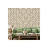 Adawall Klasik Damask Desen Duvar Kağıdı | ROCOCO 1407-5/15, Koyu, Krem, Bej, Elyaf Taban (Non-Woven) - 16.5 m²