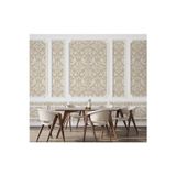 Adawall Klasik Damask Desenli Duvar Kağıdı | EPHES 1002-6, Krem, Elyaf Taban (Non-Woven) - 10.6 m²