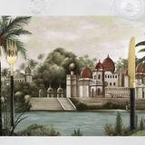 Adawall Manzara Amerikan Amerikan Servis 4'lü Set 35X50CM