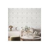Adawall Modern Damask Desen Duvar Kağıdı | HUE 24206-1, Beyaz, Elyaf Taban (Non-Woven) - 16.5 m²