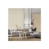 Adawall Modern Geometrik Desen Duvar Kağıdı | OMEGA 23204-2, Krem, Elyaf Taban (Non-Woven) - 16.5 m²