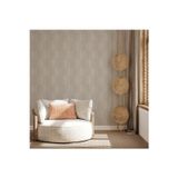 Adawall Modern Geometrik Desen Duvar Kağıdı | VERA 1501-3, Koyu, Krem, Elyaf Taban (Non-Woven) - 16.5 m²