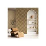 Adawall Modern Geometrik Desen Duvar Kağıdı | VERA 1509-4, Kahverengi, Elyaf Taban (Non-Woven) - 16.5 m²