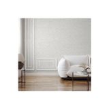 Adawall Modern Geometrik Desen Duvar Kağıdı | VERA 1511-1, Beyaz, Elyaf Taban (Non-Woven) - 16.5 m²