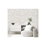 Adawall Modern Taş Desen Duvar Kağıdı | ROKA 23104-1, Beyaz, Elyaf Taban (Non-Woven) - 16.5 m²