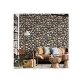 Adawall Modern Taş Desen Duvar Kağıdı | ROKA 23113-3, Gri, Elyaf Taban (Non-Woven) - 16.5 m²