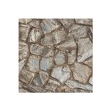 Adawall Modern Taş Desen Duvar Kağıdı | ROKA 23114-2, Kahverengi, Elyaf Taban (Non-Woven) - 16.5 m²