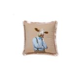 Adawall Mr. Cow Kadife Yastık (İnekli Yastık, Dolgusu Boncuk Elyaf, Uluslararası Yıkama Ve Solmama Sertifikası)
