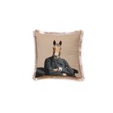 Adawall Mr. Horse Kadife Yastık (Atlı Yastık, Dolgusu Boncuk Elyaf, Uluslararası Yıkama Ve Solmama Sertifikası)
