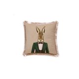 Adawall Mr. Rabbit Kadife Yastık (Tavşanlı Yastık, Dolgusu Boncuk Elyaf, Uluslararası Yıkama Ve Solmama Sertifikası)