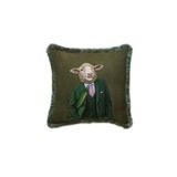 Adawall Mr. Sheep Kadife Yastık (Koyunlu Yastık, Dolgusu Boncuk Elyaf, Uluslararası Yıkama Ve Solmama Sertifikası)
