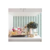 Adawall Neoklasik Gizli Süslemeli Çizgili Duvar Kağıdı | SEVEN 7804-2, Mavi, Açık, Elyaf Taban (Non-Woven) - 16.5 m²