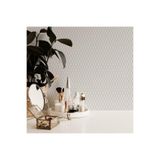 Adawall Omega Koleksiyonu 23208-1 Duvar Kağıdı, Beyaz, 100 X 110
