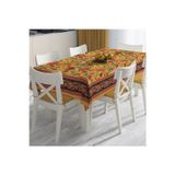 Adawall Orange Daisy Flowers Masa Örtüsü(Turuncu Papatyalar), 160cm x 220cm (Kumaş İnce Ketendir, Uluslararası Yıkama Ve Solmama Sertifikası)