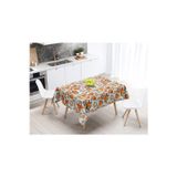 Adawall Orange Lotus Masa Örtüsü (Turuncu Lotus), 160cm x 220cm (Kumaş İnce Ketendir, Uluslararası Yıkama Ve Solmama Sertifikası)