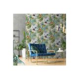 Adawall Papağan ve Tropikal Bitkili Trend Duvar Kağıdı | TROPICANO 9905-3, Bej, Kağıt Taban - 16.5 m²
