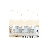 Adawall Renkli Binaları ve Pencereleri Olan Çizgi Filmvari Bir Şehir Temalı Duvar Kağıdı | ADAKIDS 8903-2, Çok renkli, Elyaf Taban (Non-Woven) - 10.6 m²