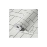 Adawall Roka 23108-1 Geometrik Desenli Duvar Kağidi 16,5 M2, Gri, 100 X 110