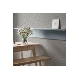 Adawall Roka 23110-1 Mantar Desenli Kabartmalı Modern Düz Sade Duvar Kağıdı, Gri, 100 X 110