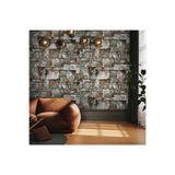 Adawall Roka Koleksiyonu 23106-3 Duvar Kağıdı, Bakır, Gri, Kahverengi, 100 X 110