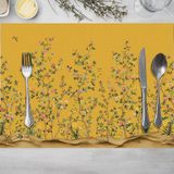 Adawall Sarı Bahçe Amerikan Servis 4'lü Set 35X50CM