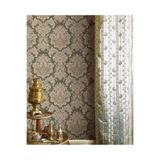 Adawall Seven 7807 Zengin Barok Damask Desenli Duvar Kağıdı 16,5M2, 7807-4 Koyu Yeşil, 100 X 200