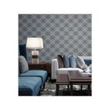 Adawall Seven Basit Dalgalar Desenli Duvar Kağıdı (16,5M2), Koyu,Gri, 100 X 200