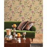 Adawall Seven Çiçek Açan Güller Ve Damask Desenli Duvar Kağıdı (16,5M2)