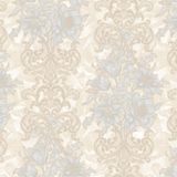 Adawall Seven Çiçek Detaylı Rokoko Damask Desenli Duvar Kağıdı (16,5M2)