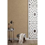 Adawall Seven Düz Keten Tekstil Dokulu Duvar Kağıdı (16,5M2), Kahverengi, 100 X 200