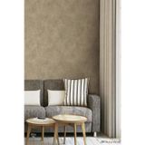 Adawall Soyut Düz Kumaş Dokulu Duvar Kağıdı | ALFA 3710-4, Bej, Altın, Kağıt Taban - 16.5 m²