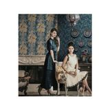 Adawall Soyut Kumaş İle Duvar Kağıdı İlham Desen | SEVEN 7806-4, Koyu, Yeşil, Elyaf Taban (Non-Woven) - 16.5 m²