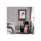 Adawall Tropıcano Çiçek Desenli Trend Duvar Kağıdı 16,5M2, Beyaz, 110 X 110