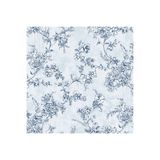 Adawall Tropıcano Çiçek Desenli Trend Duvar Kağıdı (16,5M2), Mavi, 110 X 110