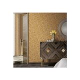 Adawall Tropik Stilize Yapraklar Desen Duvar Kağıdı İle Duvar Kağıdı | SEVEN 7812-5, Kahverengi, Altın, Açık, Elyaf Taban (Non-Woven) - 16.5 m²