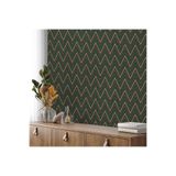 Adawall Vera Duvar Kağıdı Geometrik Desenli Non-Woven Kağıt Taban Vinil Kaplı, 100 X 110