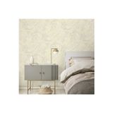 Adawall Yaprak Desenli Duvar Kağıdı | EPHES 1012-1, Beyaz, Elyaf Taban (Non-Woven) - 10.6 m²