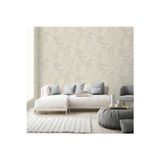 Adawall Yaprak Desenli Duvar Kağıdı | EPHES 1012-2, Krem, Elyaf Taban (Non-Woven) - 10.6 m²