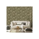 Adawall Yaprak Desenli Duvar Kağıdı | EPHES 1012-3, Yeşil, Elyaf Taban (Non-Woven) - 10.6 m²