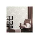 Adawall Zengin Damask Desen Duvar Kağıdı | ROCOCO 1405-1/15, Açık, Krem, Elyaf Taban (Non-Woven) - 16.5 m²