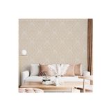 Adawall Zengin Damask Desen Duvar Kağıdı | ROCOCO 1405-3/15, Krem, Bej, Elyaf Taban (Non-Woven) - 16.5 m²