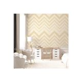 Adawall Zigzag Dokulu Duvar Kağıdı | OCTAGON 1207-3, Krem, Elyaf Taban (Non-Woven) - 10.6 m²