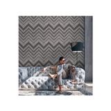 Adawall Zigzag Dokulu Duvar Kağıdı | OCTAGON 1207-5, Koyu, Gri, Elyaf Taban (Non-Woven) - 10.6 m²