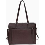 Adax Bergamo Lucca Deri Shopper Çanta 13 Inç Laptop Bölmeli 38X30X14 cm - 00Kahverengi