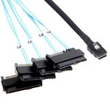 ADCAUDX 2'li Paket Mini-SAS - SAS-Kablosu: 1M SFF 8087 - SAS SFF-8087-4 SFF-8482 SAS 29Pin SATA-Güç Adaptör Kablosu (3,3 FT)